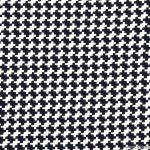 Tissu Planète Vasarely escalier noir et blanc, plus de tissus sur https://www.tissus-etc.fr/