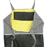 Le sac "Deauville" doublé du tissu Flashy bandana jaune soleil